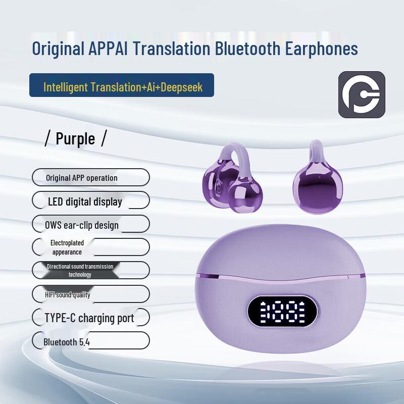 

Sayrelances AI Translation Noise-Cancelling Bluetooth Earbuds