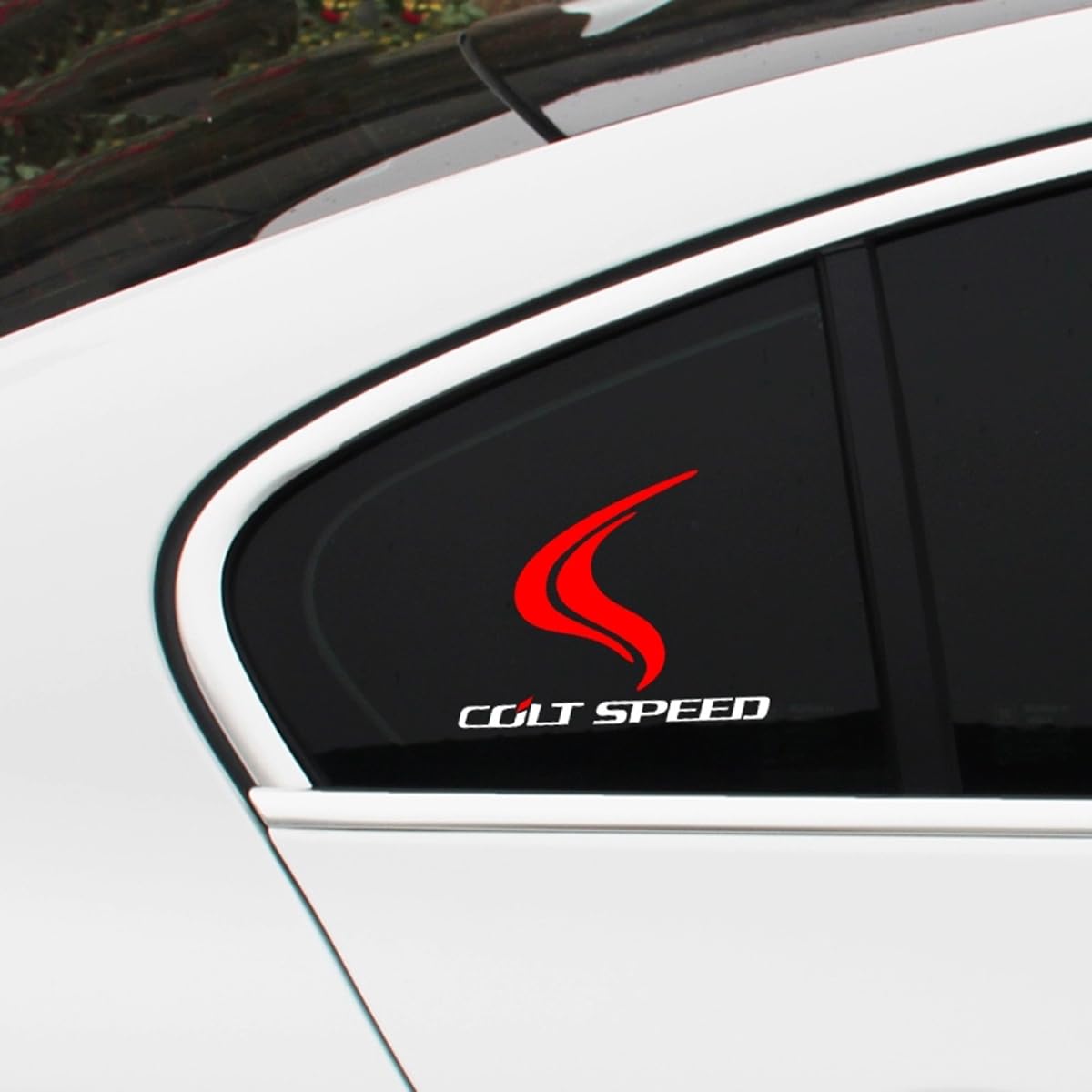

Mitsubishi COLT SPEED Side Window Sticker Rear Wing Pajero Delica D Lancer Lancer EX Side window серебряный