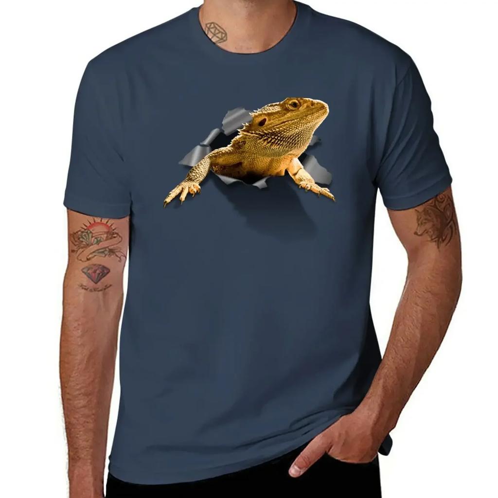 Rippen Lizard T-Shirt Quick Drying Summer Clothes Fruit of the Loom Mens T Shirts