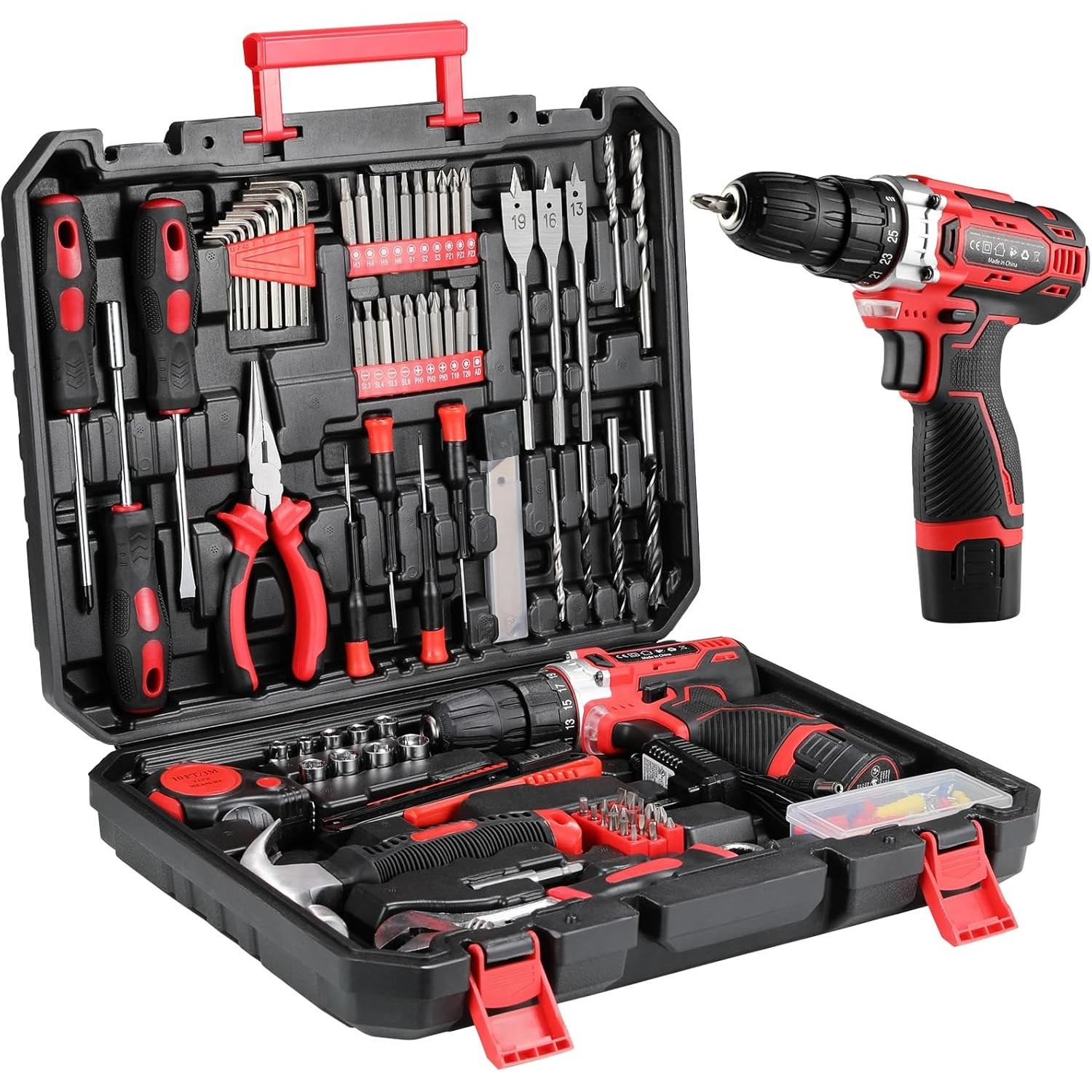 138 Pieces -Tool Kit Box Drill