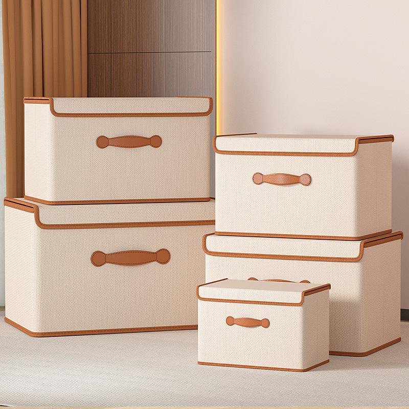 Home Wardrobe Storage Box with Lid for Clothes, Quilts, and Underwear