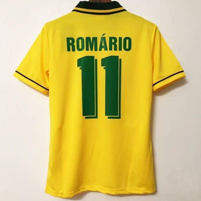 1994-04 Classic retro Brazilian jersey No. 9 and No. 10 Ronaldo jersey Quick-drying breathable football jersey