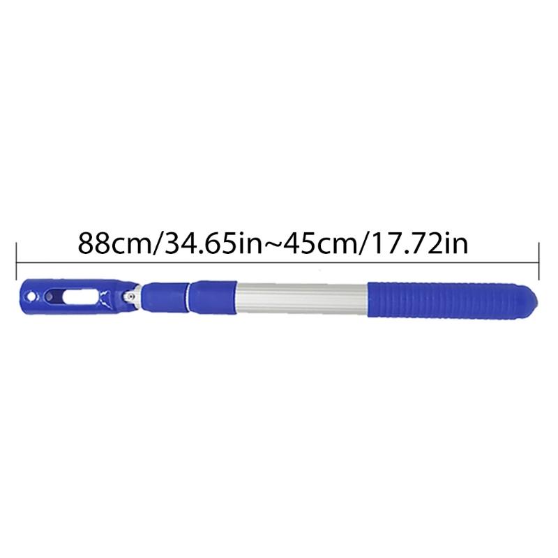 Aluminum Pool Cleaning Poles 3 Section Extendable Handle Rod Adjustable Length Suitable for Skimmer & Brush Attachments