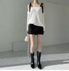 2025 High-Waisted Grey Wool A-Line Mini Skirt - Versatile Autumn/Winter Fashion, Anti-Exposure Design