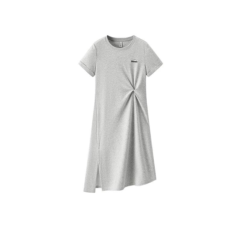 Semir Women's Slimming Knot Slit T-Shirt Dress