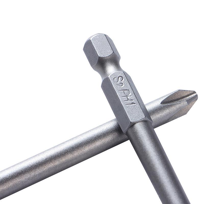 9-Piece 100mm Phillips S2 Screwdriver Bits