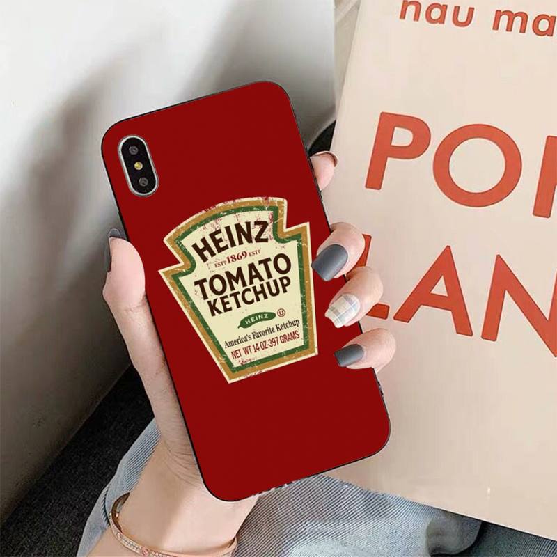 

MaiYaCa Милые Инстаграмные Чехлы для Телефона Heinz Томатный Кетчуп Горчица для iPhone 11 12 pro XS MAX 8 7 6 6S Plus X 5S SE 2020 XR iphone 13mini
