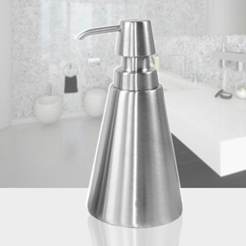 Stainless Steel Liquid Soap Lotion Emulsion Bottle Dispenser Pump Pressing Head Nozzle Replacement Jar Tube