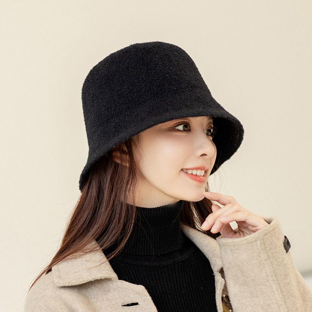 Color Gift For Ladies For Girls AB  Panama Hat Fisherman Hat Knitted Hat Letter Bucket Cap