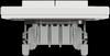 Asfora double staircase connector, white