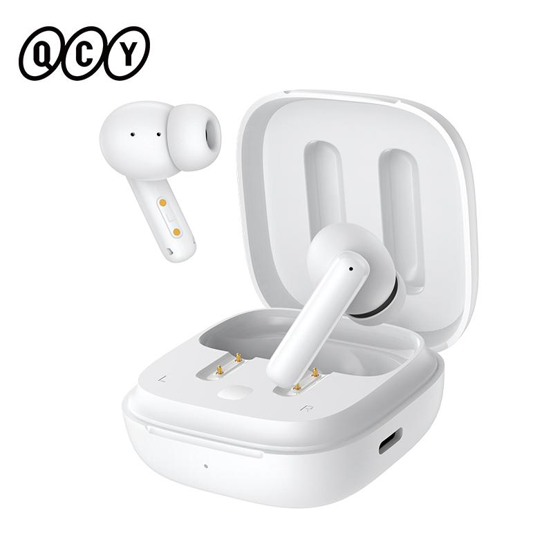 

QCY T13 ANC Earphone Bluetooth 5.3 Active Noise Cancellation Wireless Headphone 4 Mics ENC TWS Earbuds 0.068s Low Latency 30Hrs білий