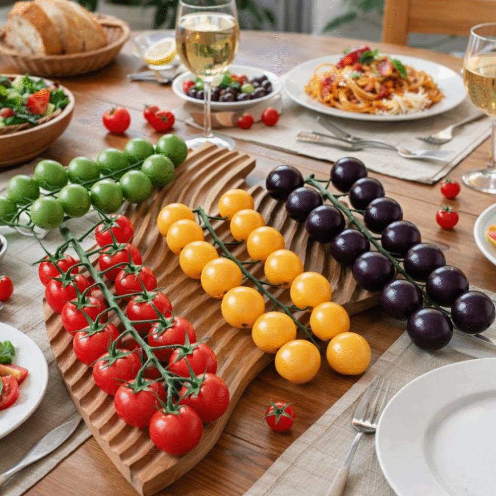 Foam Artificial Tomatoes String Hanging Farmhouse Simulation Tomatoes Model Lifelike Handicrafts Tomatoes Ornament