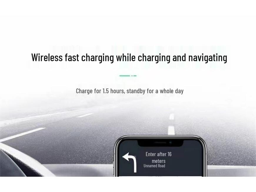 15W Wireless Car Charger with PD Fast Charging