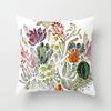 Nordic Style Tropical Plant Cactus Pattern Cushion Cover Sofa Car Office Pillowcase Home Decor