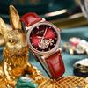 Seagull Fashion Women's Watch Leather Strap Waterproof Skeleton Automatic Mechanical For Ladies Watch Necklace Set 8867 Series