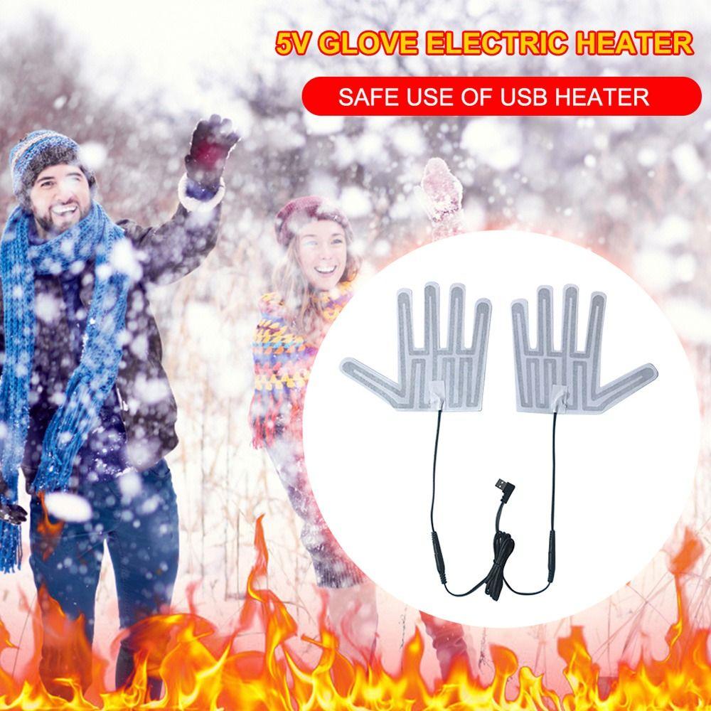 Gloves Electric Heating Film Glove Heating Sheet USB Heated Gloves Pad Gloves Heating Pad