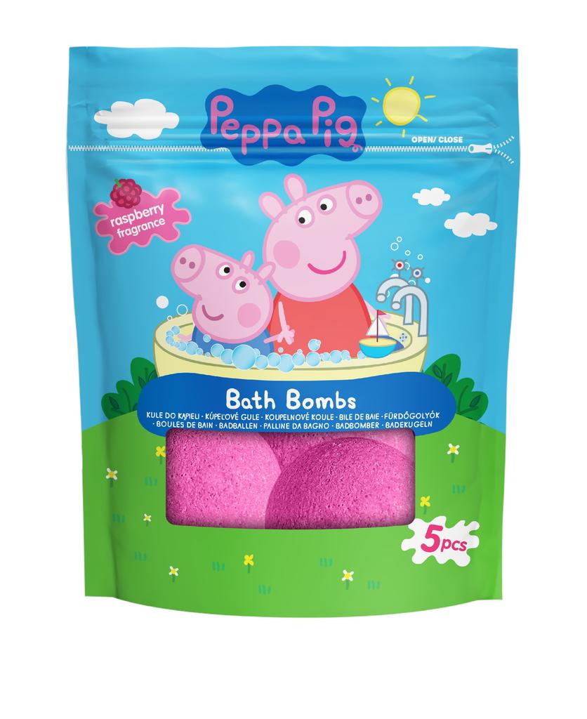 Enfants Peppa Pig Boules de Bain - Framboise (Malina) 1 Op.-5X50 G