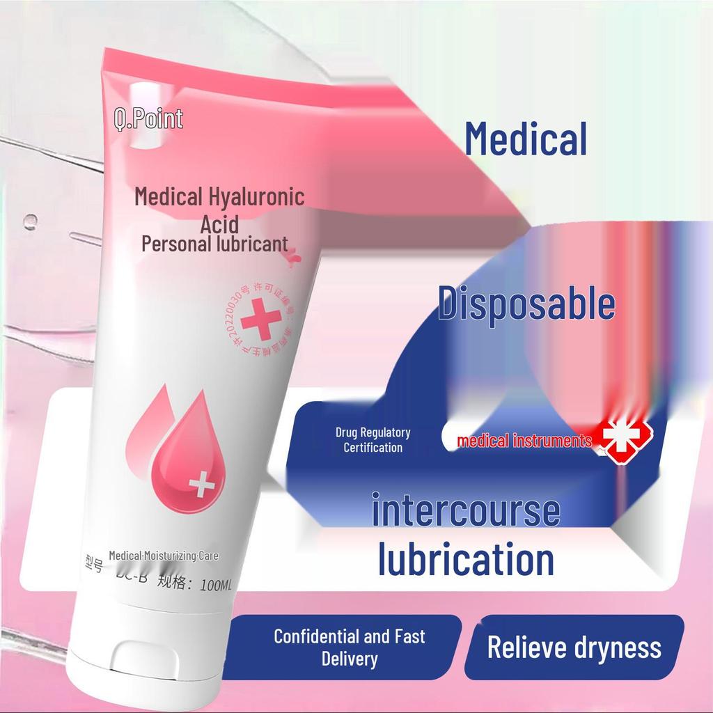 Medical Grade Water-Soluble Hyaluronic Acid Lubricant for Intimacy - No-Wash Liquid for Couples