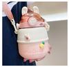 Student's Simple and Portable Rabbit Ear Thermal Cup Girl's Heart Lovely Big Belly Cup Stainless Steel Large Capacity Water Cup