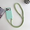 Lanyard Soft Silicone Candy Case for 17 Air 16 Pro Max 15 14 Plus 13 12 Shoulder Rope Neck Cord Strap Shockproof Cover