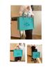 Eco-Friendly Logo Print Large Capacity Felt Tote Bag with Pattern