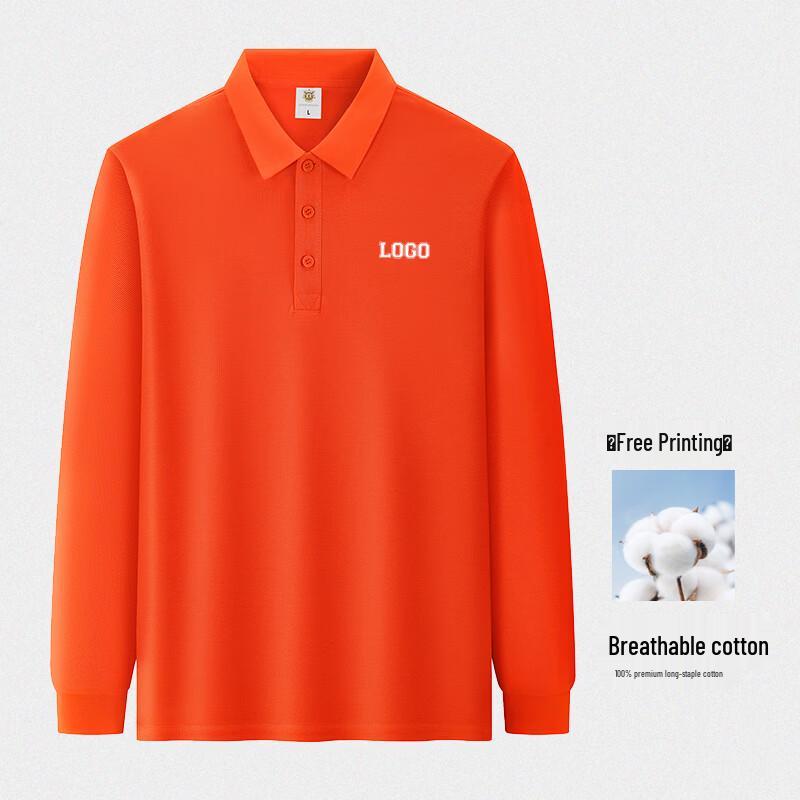 Unisex Breathable Long-Sleeve Polo Shirt