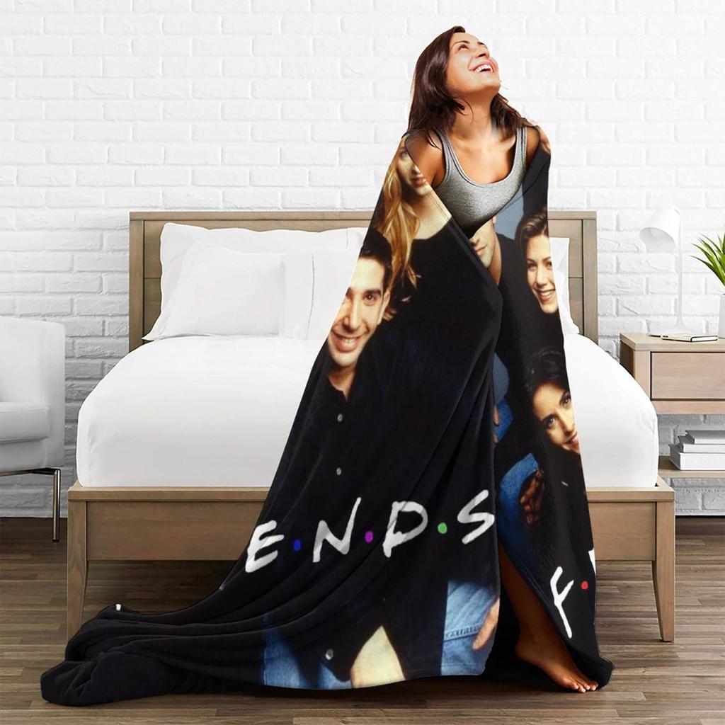 Picnic Friends TV Show Series Blankets Soft Warm Flannel Throw Blanket Cover for Bed Living room Picnic Travel Home Couch