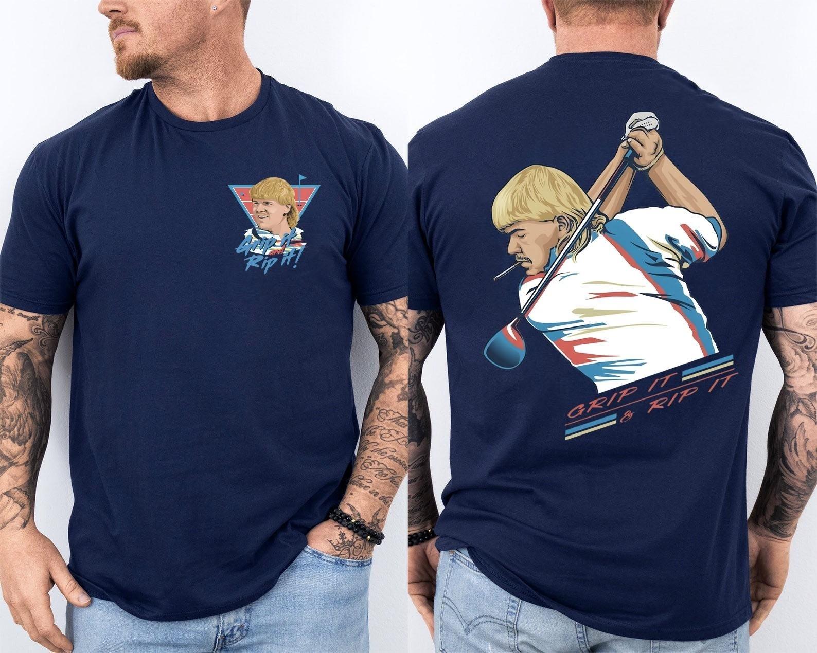 John Daly Golf America 4th Of July Grip It Rip It Unisex T-Shirt L