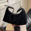 Velvet Handbag Purse for Women Suede Shoulder Bag Causal Crossbody Bags Female Luxury Designer Clutch Ladies Crescent Hobo Bag