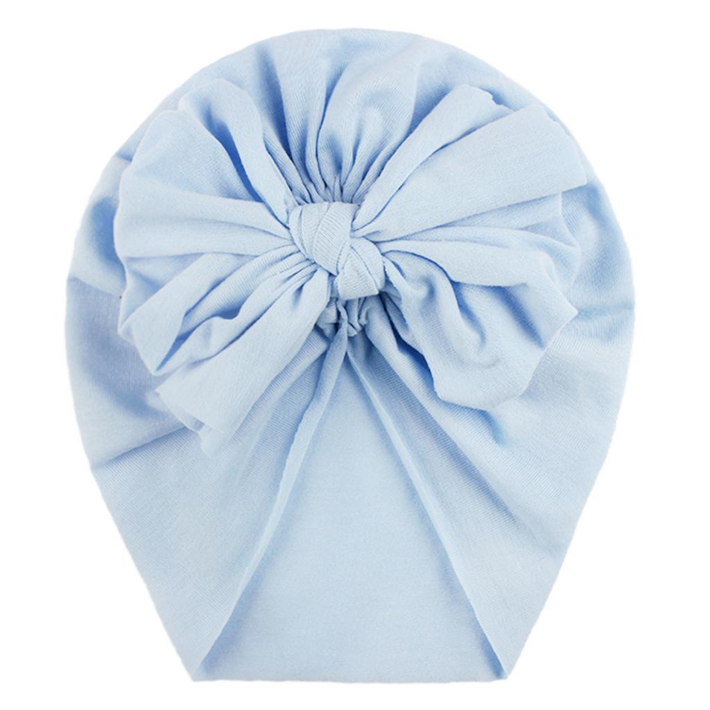 Toddler Kids Baby Boys Girls Solid Bow Knotted Hat  Headwear Accessories