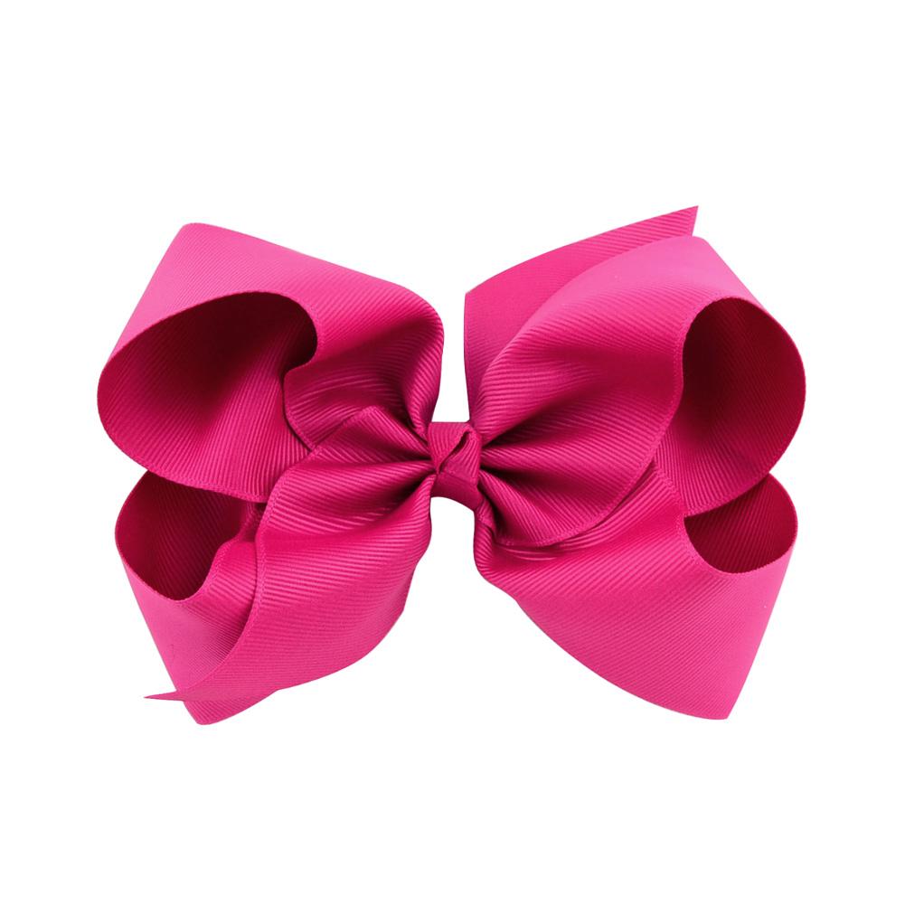 1Pc 40Colors 6'' Solid Colors Grosgrain Ribbon Hair Clips For Cute Girls Large Hairpins Boutique Barrettes Kids Hair Accessories