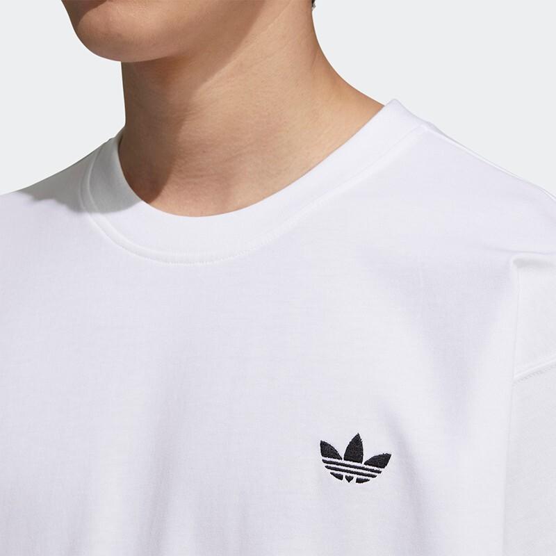 Adidas Originals Trefoil Casual Sport Back Print Crew Neck Short Sleeve T-Shirt Men Tops White HC6924