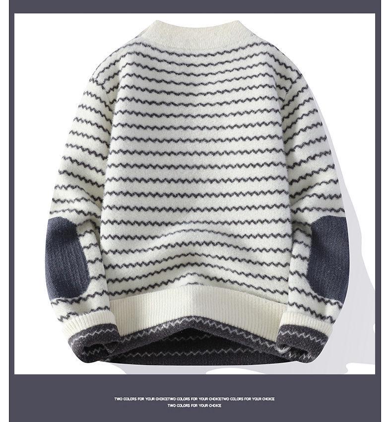 Herr Mink Cashmere Höghalsad Tröja - Vinter Förtjockad Stickad Trend