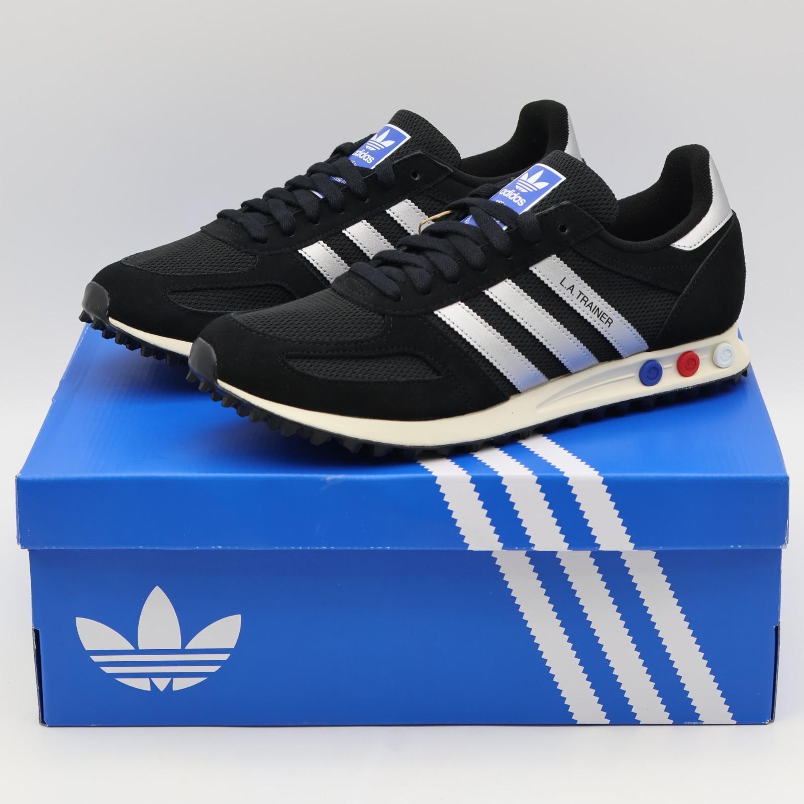 KJ4381 adidas LA Trainer OG Черный Основной Серебристый Металлик (Мужской) 10