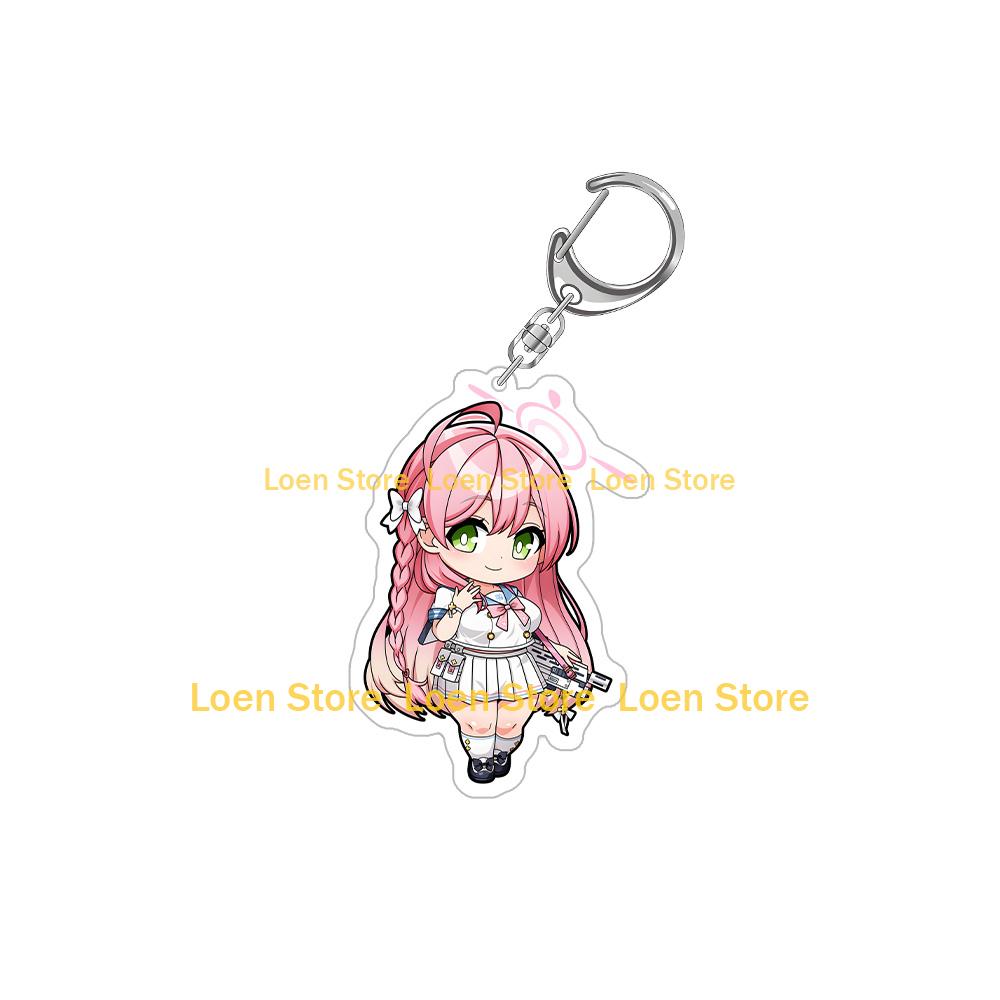 

Blue Archive Shiroko Aru Iori Hina Ui Hoshino Serika Wakamo Chinatsu Kayoko Haruna Ayane Chibi Anime Acrylic keychain gift Toy 6CM Acrylic keychain