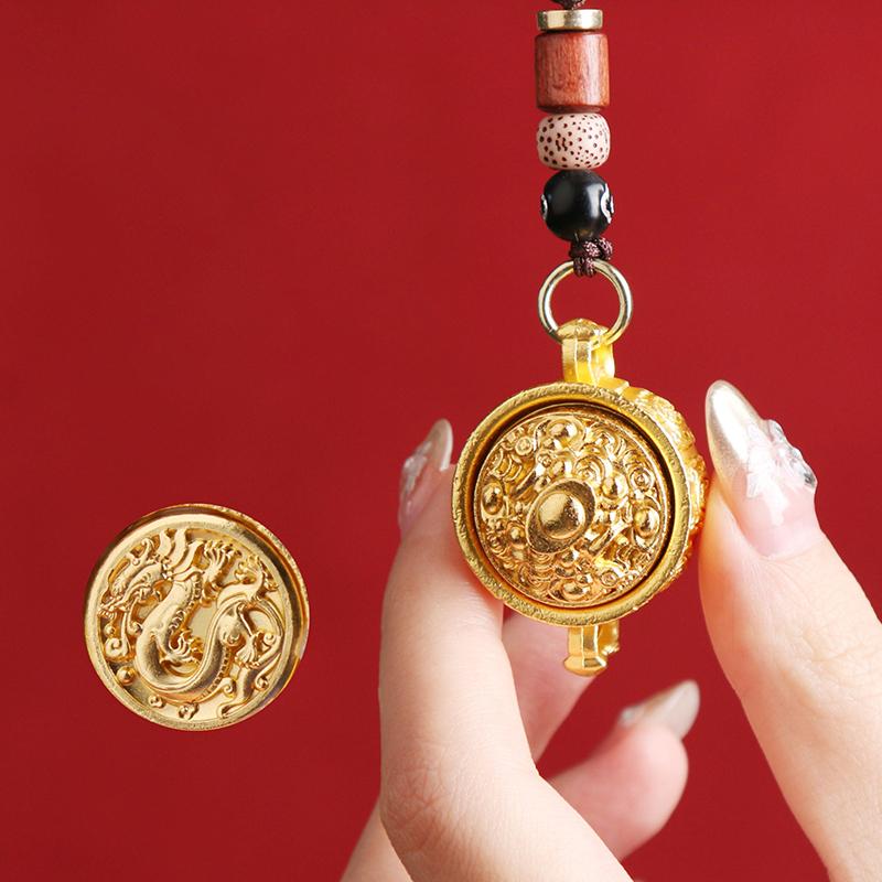 Kaksteist sodiaagi jäljendit messingist aardekauss, pöörlev meeste ja naiste rippuv kaunistus auto võtmehoidja ripats