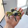 Detailed Fluffy Texture Spider 3D Printed Fidget Toy with Eyes, Large Articulated Figurine Unique Gothic Style Decor Flexible Joints, Halloween