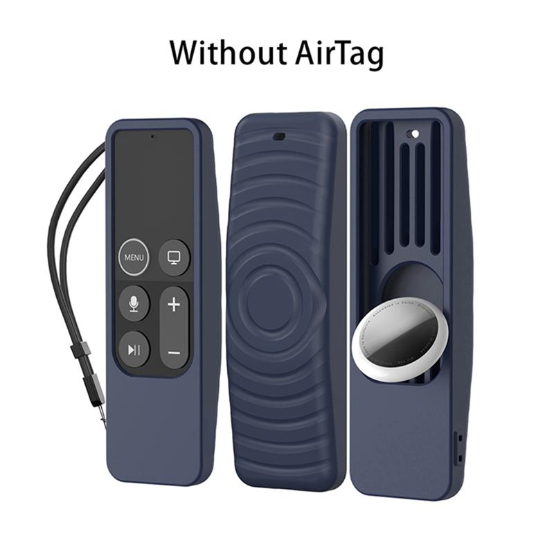 For 2017 TV HD/4K Siri Remote TV Siri Remote 1St Gen Case With For Airtag Holder Anti Slip Silicone Cover
