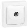 ASL Single Male Surface-mounted TV Socket Complete White - LEGRAND - 086040