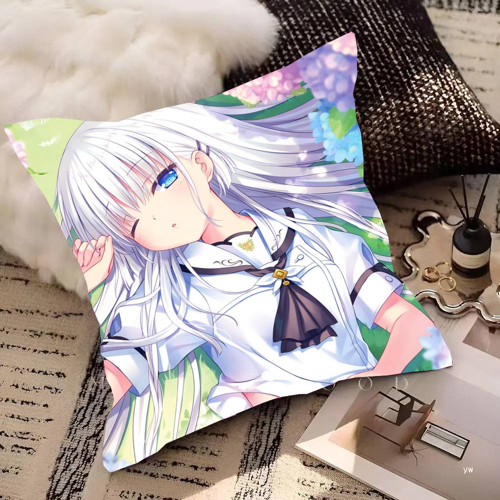 Anime Summer P-Pocket Pillow Case Fashion Square Pillowcase Bedroom Sofa Room Ins Decoration Leisure
