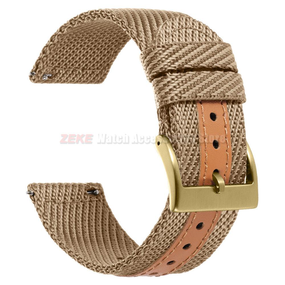 Cinturino Orologio in Tela di Nylon a Rilascio Rapido 18mm 20mm 22mm per Uomo Donna Morbido Intrecciato Cinturino per Orologio Sportivo per Samsung Smartwatch Cinturino da Polso