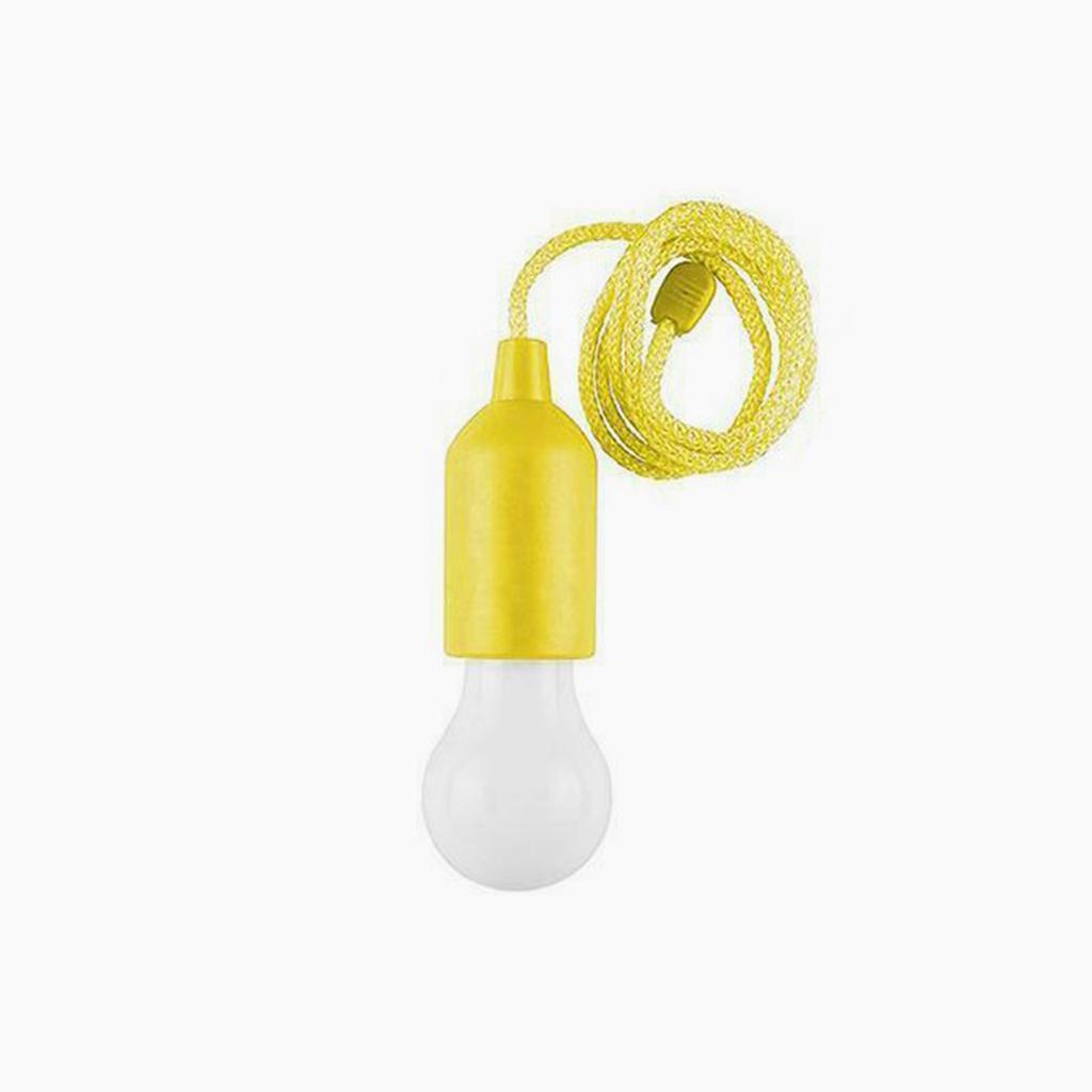 Portable Led Light Bulb Retro Hanging Colorful Pull Cord Bulbs Night Light For Home Garage Patio Tent