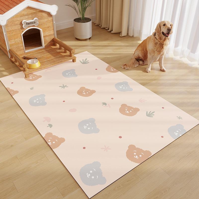 Cartoon Living Room Anti Slip Carpet Floor Mat for Pet Eating Use Carpet  Bedroom Bedside Mat Children's Room Home Use Beautiful