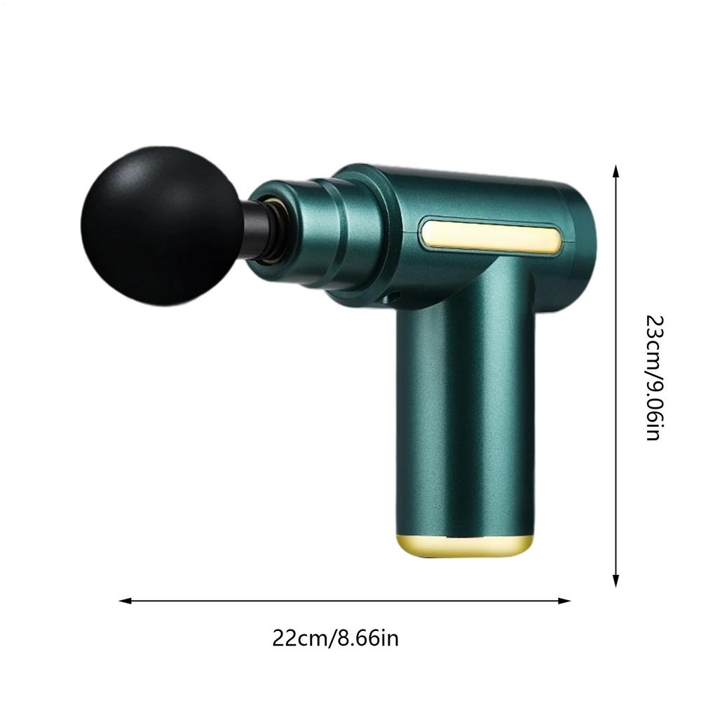 

Ручні масажери Вібруючі ручні масажери для м язів Особистий розслабляючий ролик-вібратор з 4 насадками для тіла Чоловіки Жінки Літні люди зелений