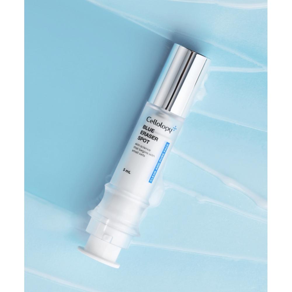 Cellology Голубой корректор пятен от прыщей Мгновенно успокаивает BLUE ERASER CALMING SET (SPOT+SERUM+SERUM REFILL)
