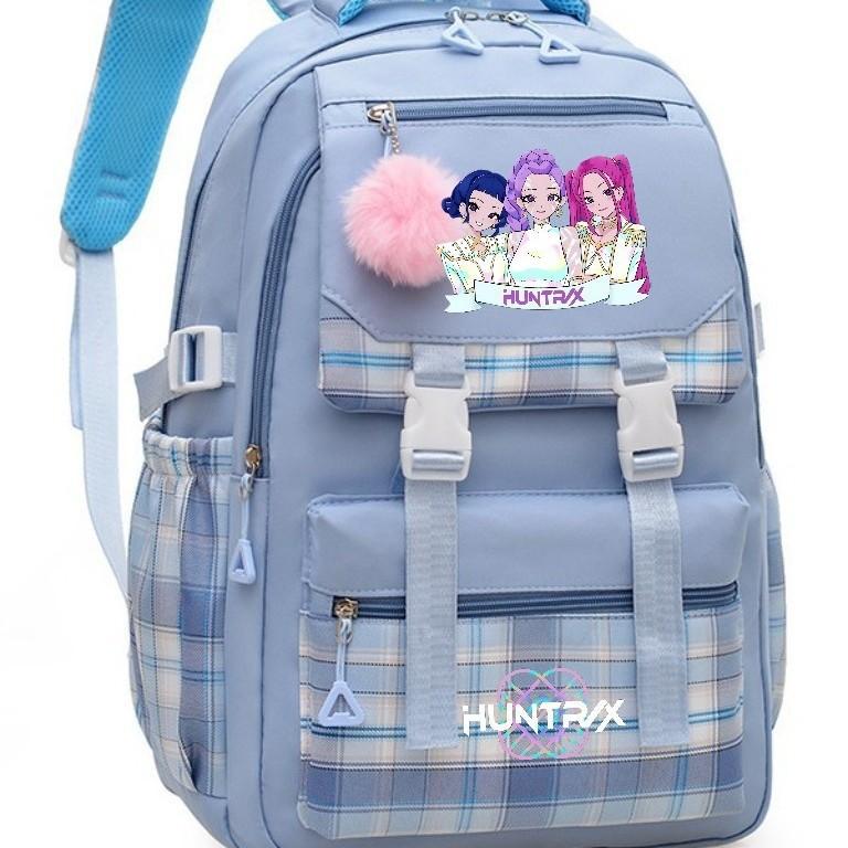Rucsac Școlar Imprimat cu Grup de Vânători de Vrăjitoare Kpop Capacitate Mare pentru Elevii de Gimnaziu și Liceu Rucsac Casual