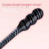 Black Crystal Glass Toys Dildo Anal Plug Gay Sex Toys Double Anal Beads For Men/Women Vaginal Anal Dilation Butt Plug