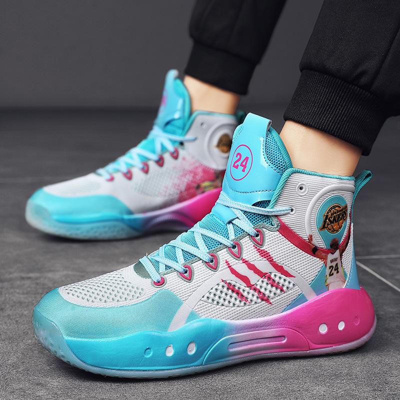 

Баскетбольные кроссовки Yushuai 14 мужские, летающие, сетчатые, последние, спортивные, высокие, большого размера, настоящие боевые студенческие кроссовки, трение со звуком 36