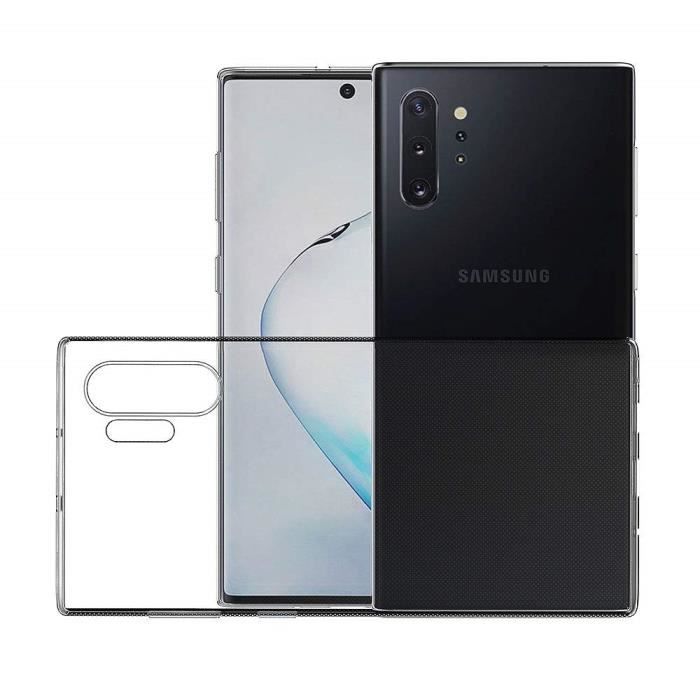Transparente TPU Gel Hülle für Samsung Galaxy NOTE 10 PLUS - Ultradünner Weichsilikon-Schutz [Phonillico®]