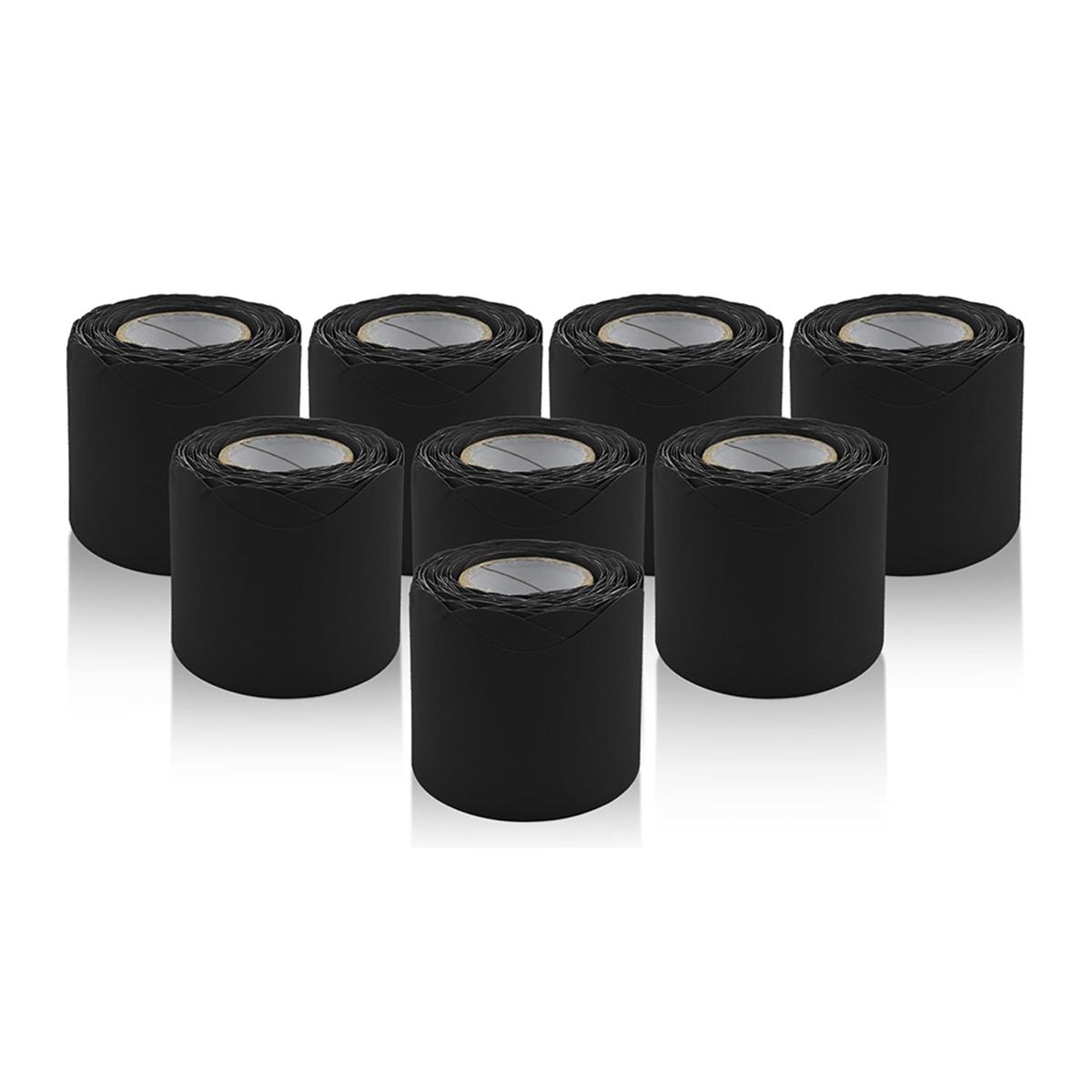 

2025+ 8 Rolls Bulletin Board Border,Black Scalloped Borders for Classroom,School Office Decor,Black Bulletin Board Trim Papers China Mainland